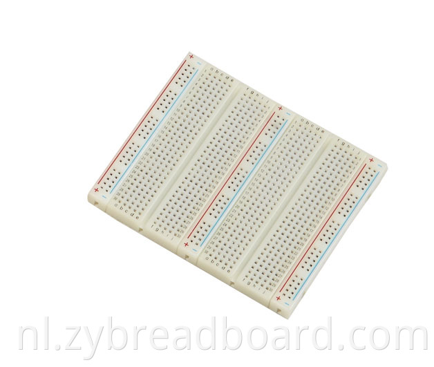 750 tie-points prototype soldeerloos breadboard